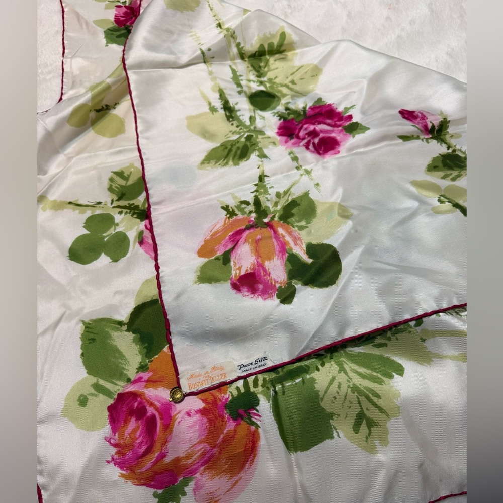 Vintage Bonwitt Teller silk scarf